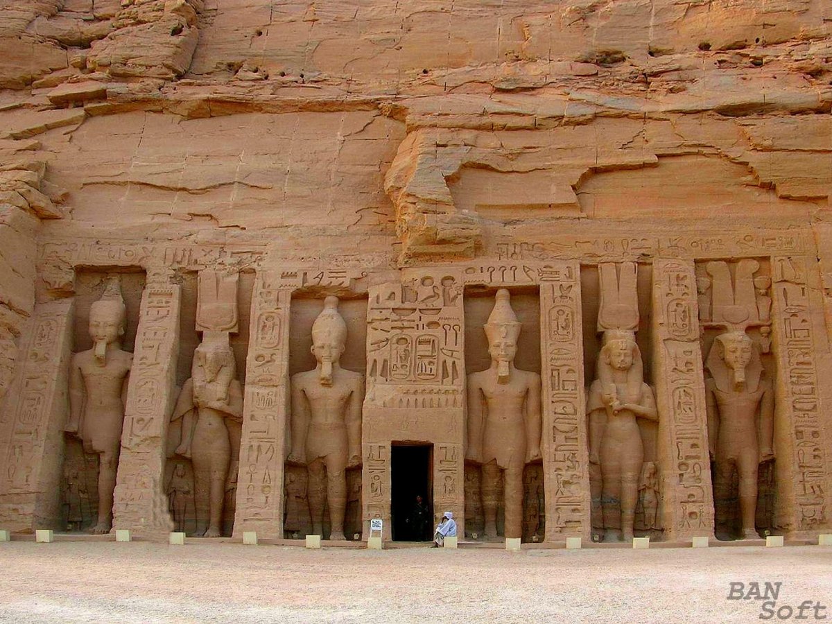Абу-Симбел Храмы в скале, Египет (29 фото)