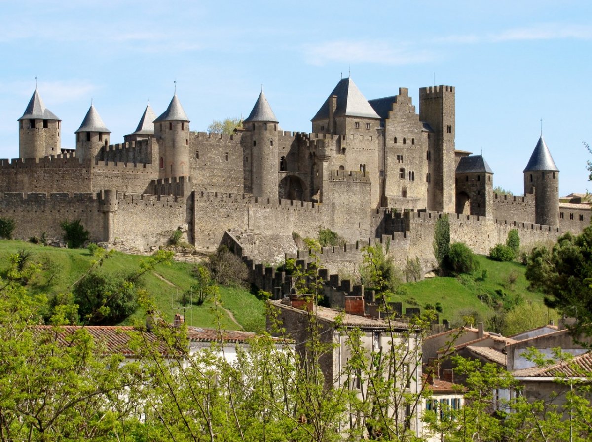 Каркассон Крепость, Франция (31 фото)