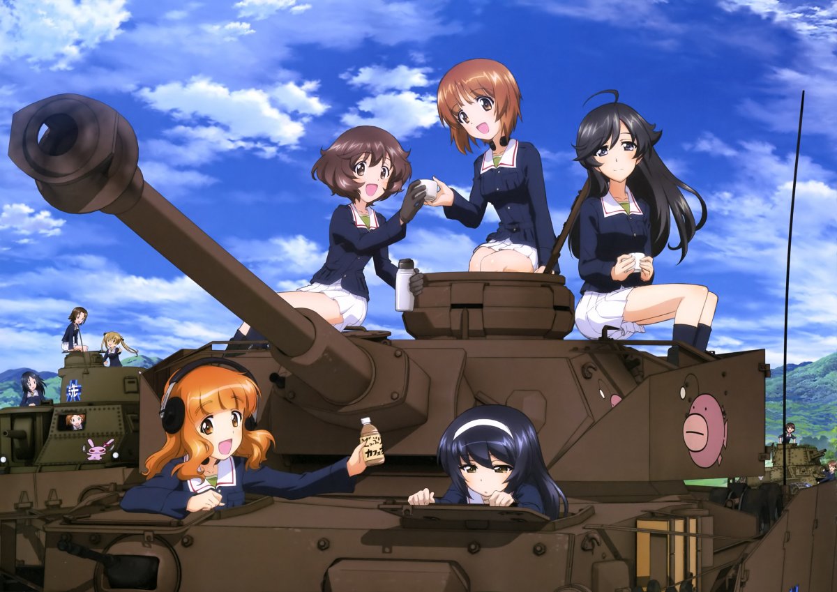 Девушки и танки / Girls & Panzer (35 фото)