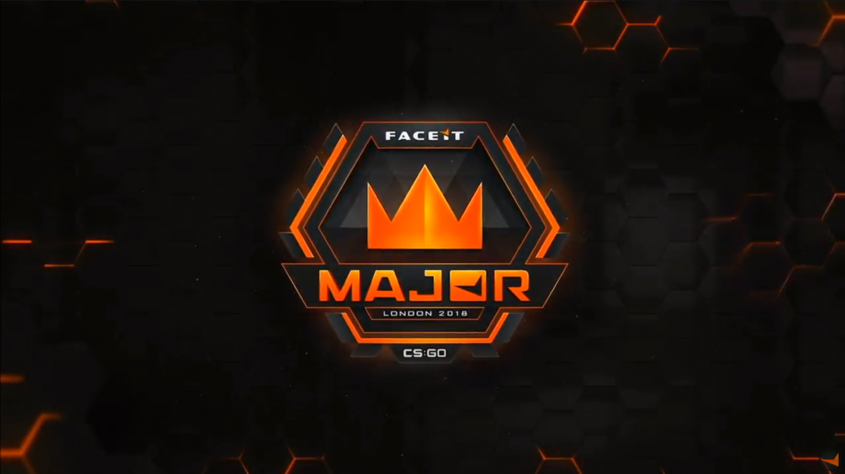 Faceit support new. FACEIT Major 2018. FACEIT Major: London 2018. Фон для фэйсита. Наклейка FACEIT Лондон 2018.