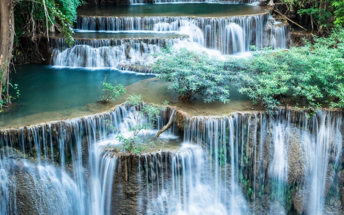 Красивый водопад (60 фото)