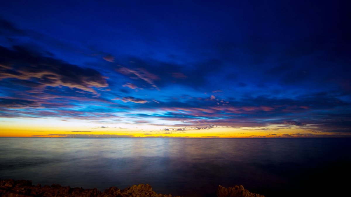 Синий закат (56 фото)
