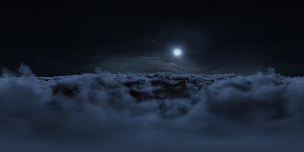 Облака ночью (58 фото)