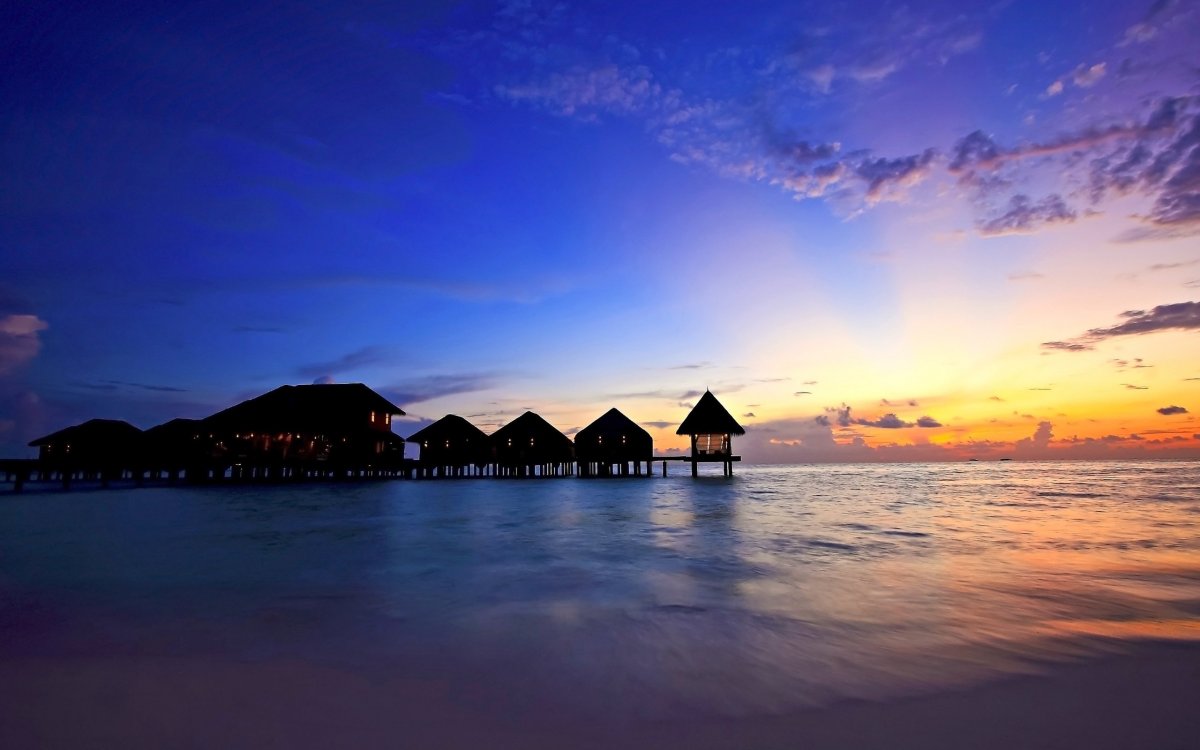 Мальдивы закат (56 фото)