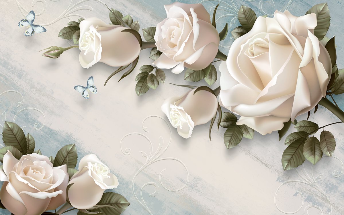 Открытки с белыми розами (58 фото)