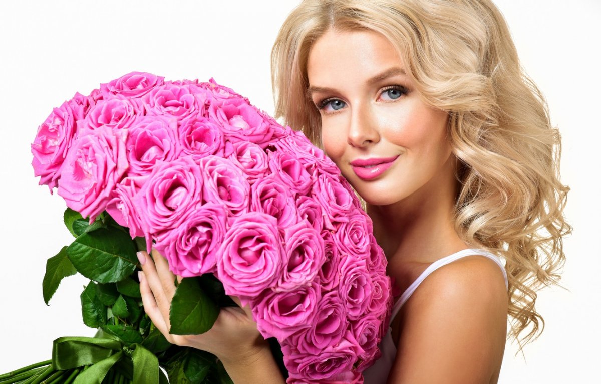 Красивый букет цветов для девушки (54 фото)