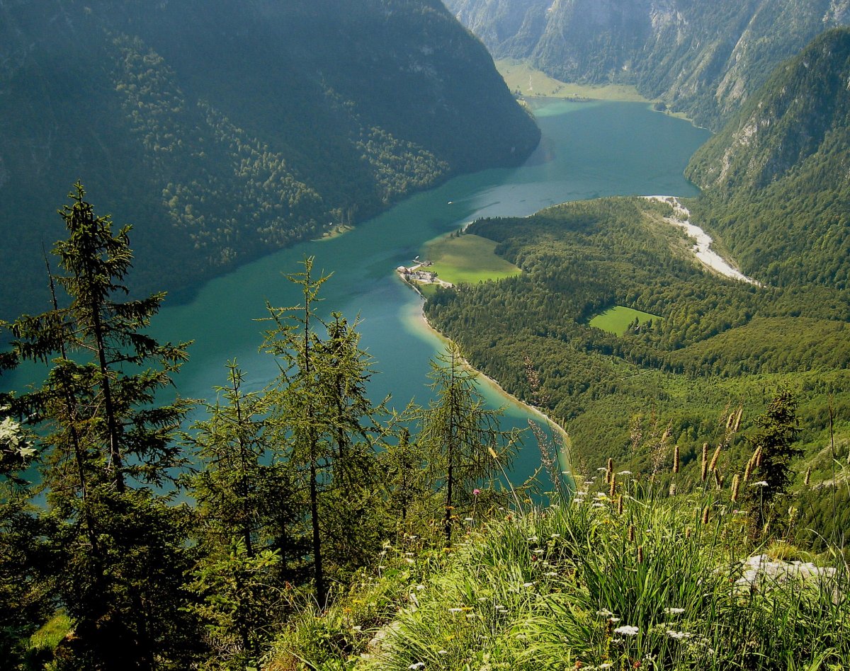 Озеро Кенигзее Германия Фото