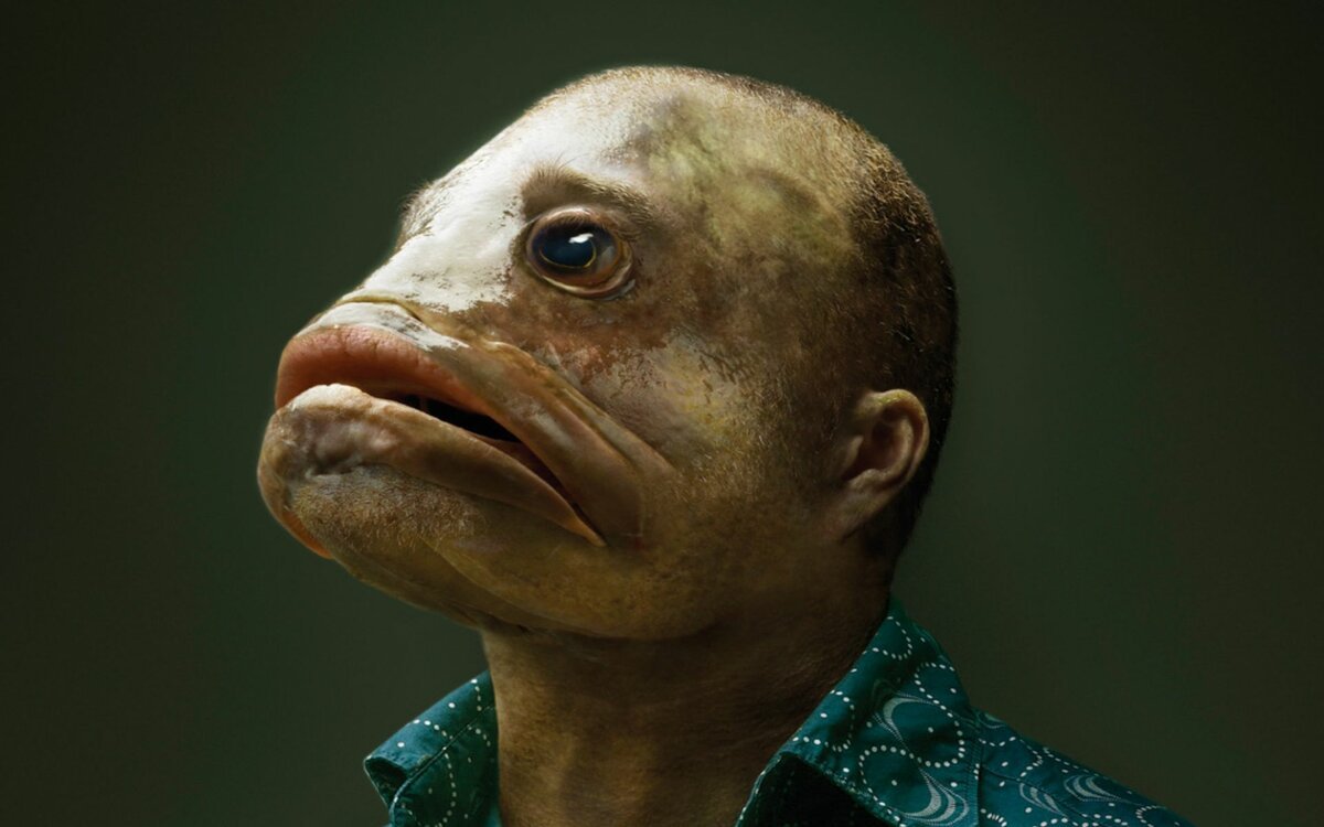 Рыба с человеческим лицом (53 фото)