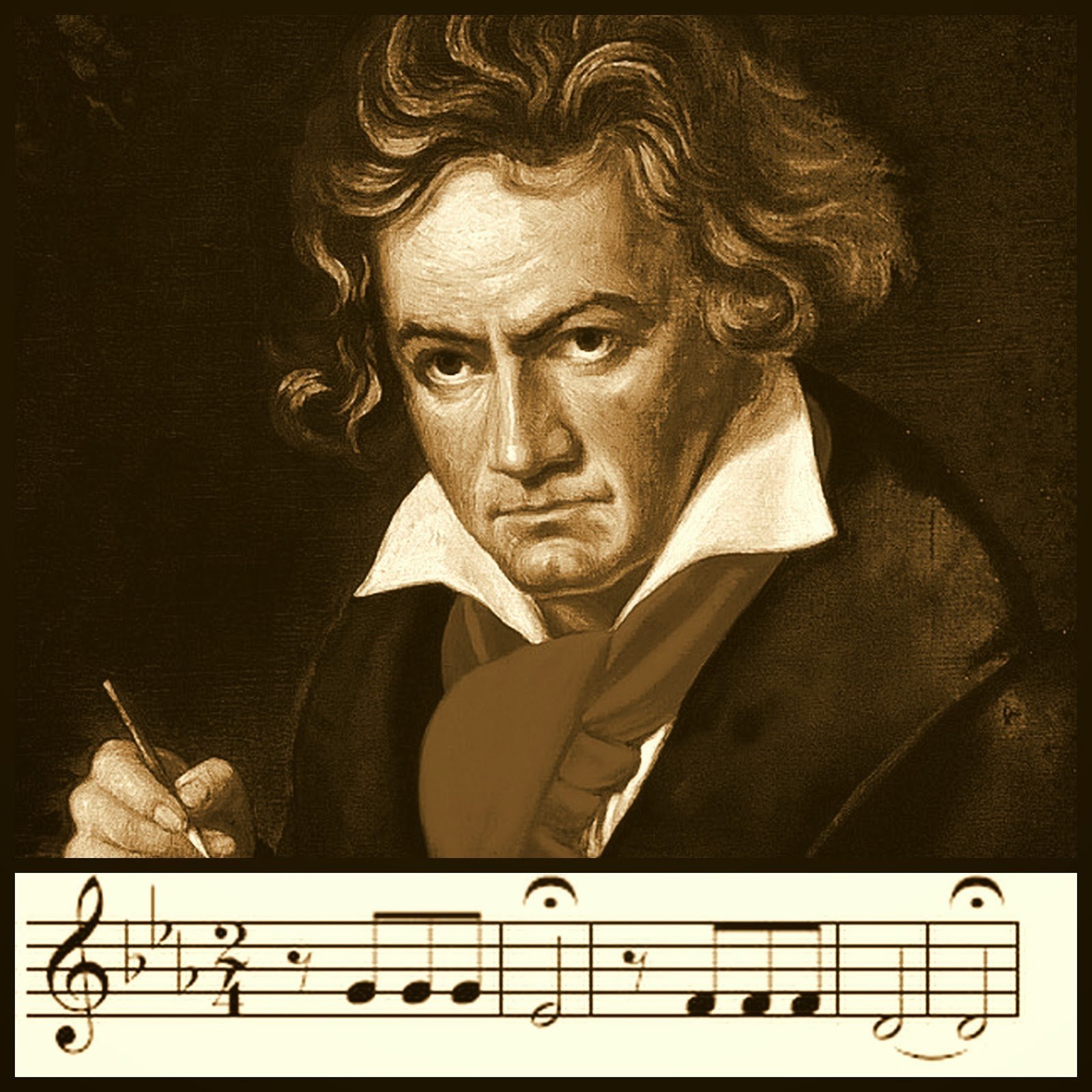 Бетховен дирижирует