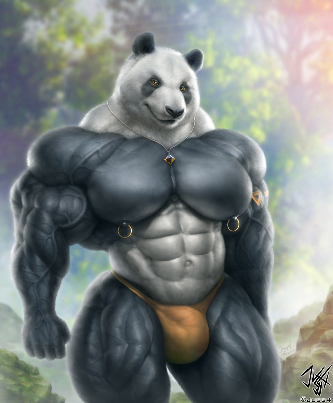 панда качок арт