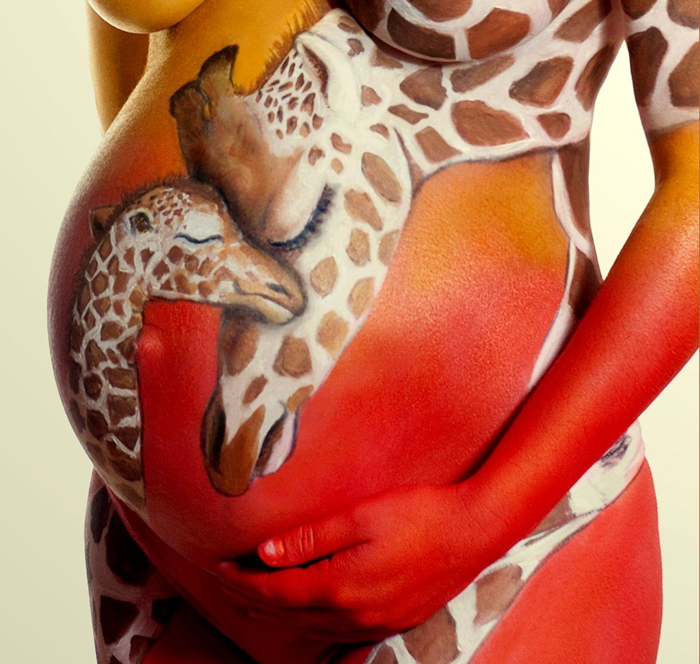 Боди арт беременным (72 фото)