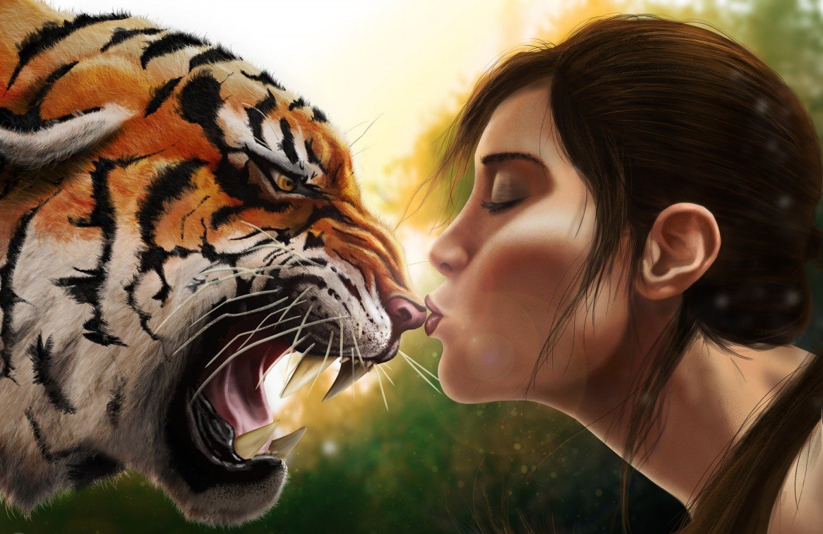Девушка тигрица арт (67 фото)