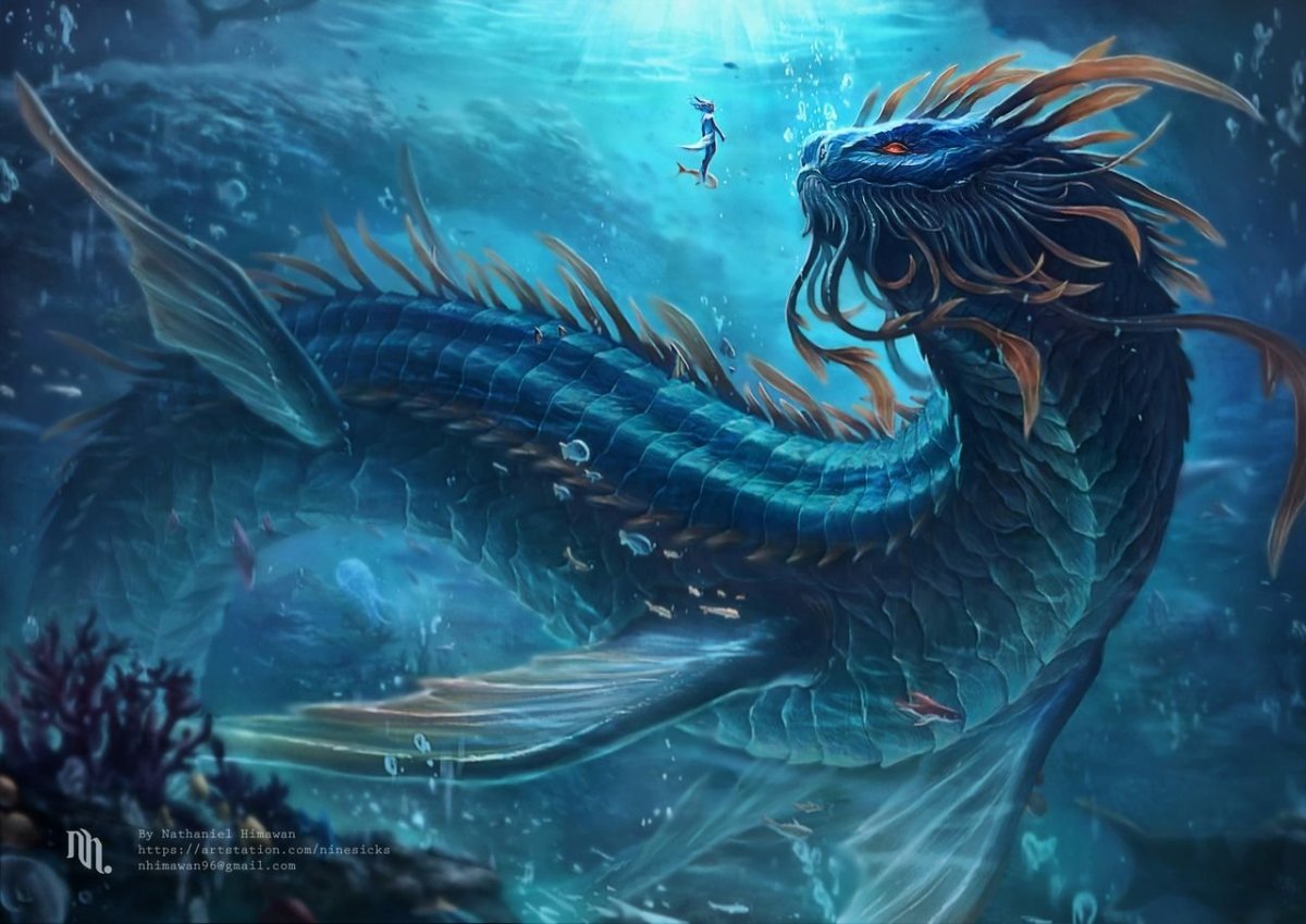 Морской дракон арт (71 фото)