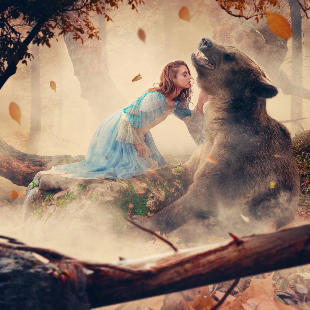 Девочка и медведь арт (71 фото)