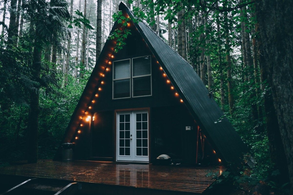 Уютный домик в лесу (72 фото)