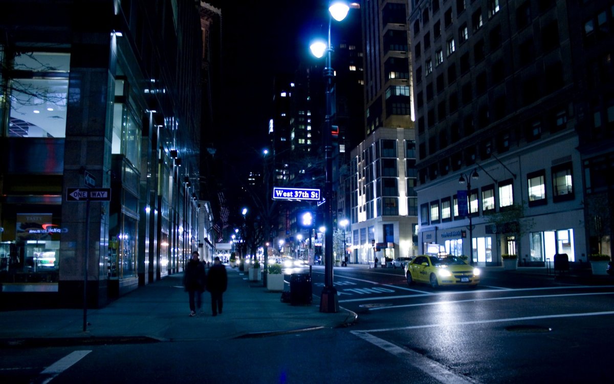 Фон улицы ночью (74 фото)