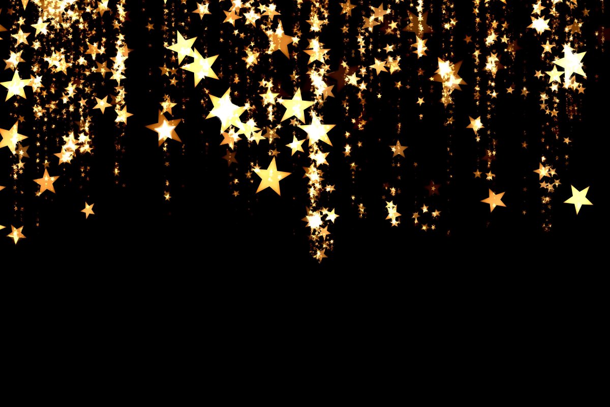 Черный фон со звездочками (74 фото)