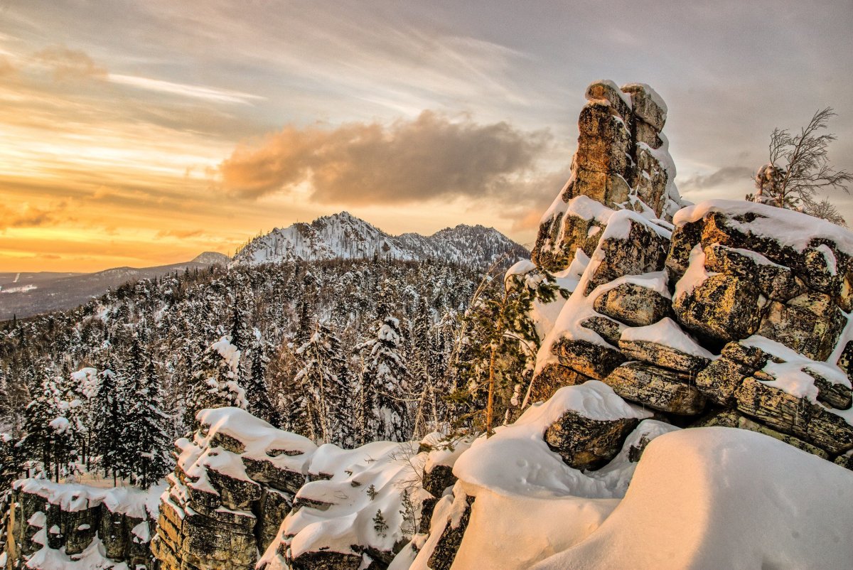 Горы башкирии зимой (73 фото)